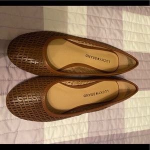 Brown Leather Lucky Brand Women’s Flats